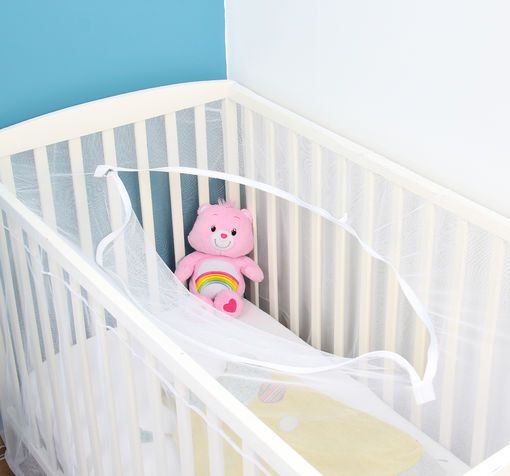 Moustiquaire pour lit bébé avec fermeture zippée