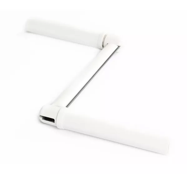 Handle for round Ø12mm crank white lacquered steel - total length 310mm