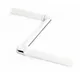 Handle for round Ø12mm crank white lacquered steel - total length 310mm