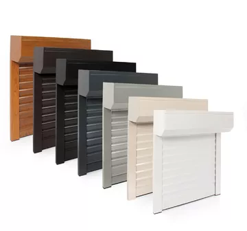 colour range for avosdim domestic roller shutter with box